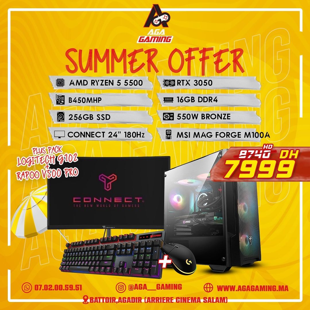 Gamer Pack PC Gamer Ryzen 5 5500/RTX3050 Gamer Pack PC Gamer Ryzen 5 5500/RTX3050
